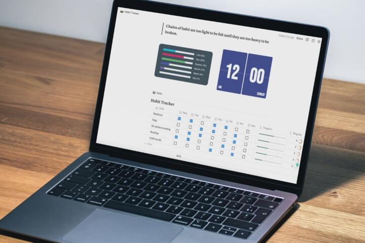 Tracking Habits in Notion: Designing a Custom Dashboard